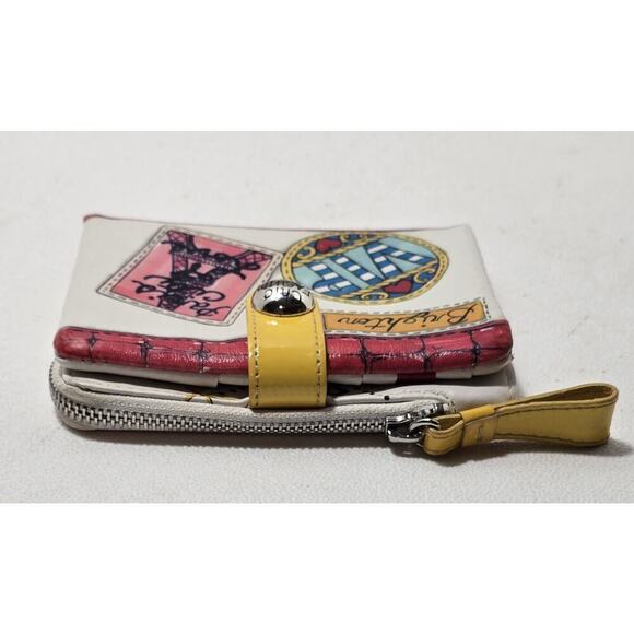 Brighton Fashionista Chic Fashion Art Paris Wallet Love Snap Closure Card Slots - Picture 5 of 13